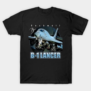 Rockwell B1 Lancer USAF  Supersonic Heavy Bomber T-Shirt